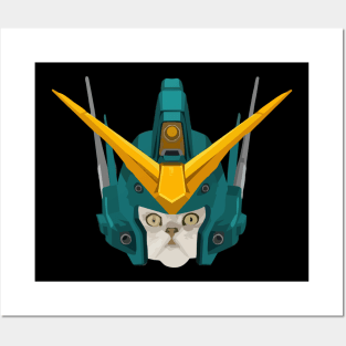 Gundam Heavyarms Cat Posters and Art